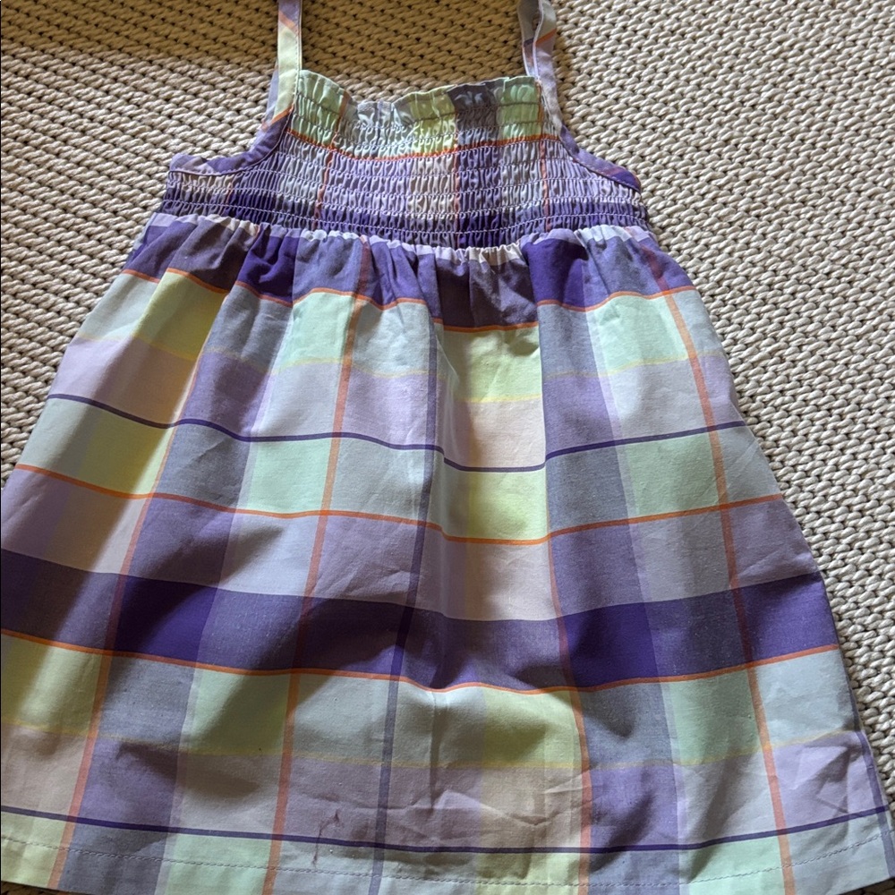 Dress infant girls new size 12 months 60% cotton 40% polyester Faded Glory